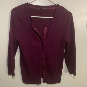 Warm cardigan. Beautiful violet color.